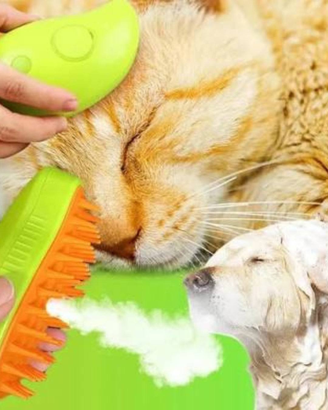 Cepillo a Vapor 3 en 1 Para Mascotas