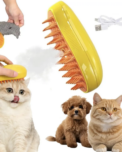 Cepillo a Vapor 3 en 1 Para Mascotas
